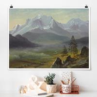 Klebefieber Poster Albert Bierstadt - Mont Blanc