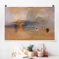 Klebefieber Poster William Turner - Strand bei Calais