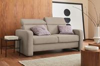 Sit&More 2,5-Sitzer Bologna, inklusive Kopfteilverstellung und Federkern