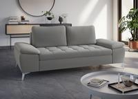 sit&more 2,5-zitsbank Latigo met hoogwaardige metalen voetjes