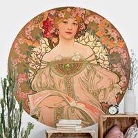 Bilderwelten Runde Fototapete selbstklebend Alfons Mucha - Plakat für F. Champenois