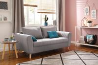 Home affaire 2,5-Sitzer Jordsand, mit feiner Steppung im Sitzbereich, skandinavisches Design