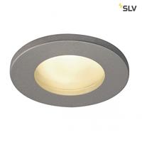 SLV Einbaustrahler Dolix in Silbergrau GU10 IP65 Rund