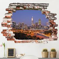 Bilderwelten 3D Wandtattoo Perth Skyline