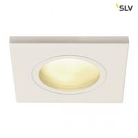 SLV Einbaustrahler Dolix in Weiß GU10 IP65 Eckig