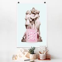Klebefieber Poster Statue Girls