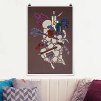 Klebefieber Poster Kunstdruck Wassily Kandinsky - Taches Grises