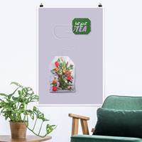 Klebefieber Poster Blumentee