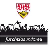 Wall-Art Wandfolie VfB Stuttgart fans met logo (1 stuk)