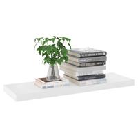 vidaXL Wandschappen zwevend 4 st 80x23,5x3,8 cm MDF eikenkleurig wit