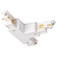 SLV 230V-railsysteemcomponenten L-verbinder Wit 1004942 S-TRACK
