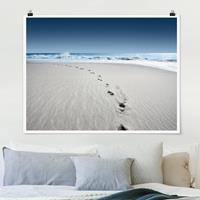 Klebefieber Poster Spuren im Sand