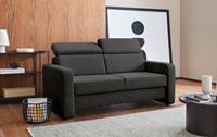 Sit&More 2,5-Sitzer Bologna, inklusive Kopfteilverstellung und Federkern