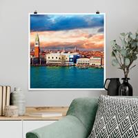 Bilderwelten Poster Architektur & Skyline - Quadrat Venezia Eve