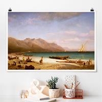 Klebefieber Poster Albert Bierstadt - Der Golf von Salerno