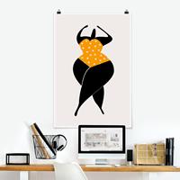 Klebefieber Poster Miss Dance Gelb