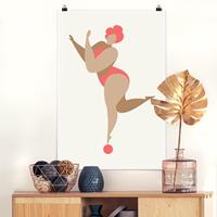 Klebefieber Poster Miss Dance Rosa