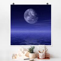 Klebefieber Poster Moon and Ocean