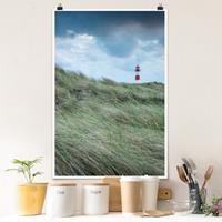 Klebefieber Poster Stürmische Zeiten am Leuchtturm