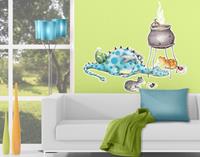 Klebefieber Wandtattoo Kinderzimmer Frida die kleine Waldhexe - No.659 Fridas Freunde 92x80cm