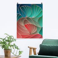 Klebefieber Poster Farbenfrohes Art Deco