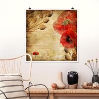 Klebefieber Poster Poppy Flower