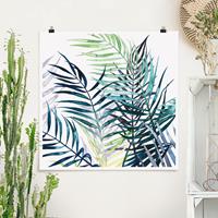 Klebefieber Poster Exotisches Blattwerk - Palme