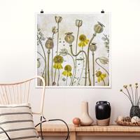 Klebefieber Poster Mohn und Helenium