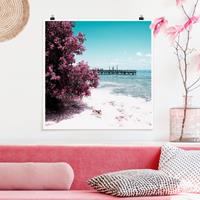 Klebefieber Poster Paradies Strand Isla Mujeres