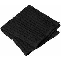 Blomus Gästehandtücher 2er Set Caro, Gästehandtuch, Handtuch, Baumwolle, Black, 30 x 30 cm, 66309