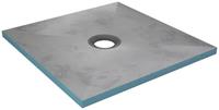 Marwell Duschwanne, quadratisch, Extrudiertes Polystyrol (XPS), 90 x 90 x 4 cm aus sehr stabilem, wasserdichtem Polystyrol