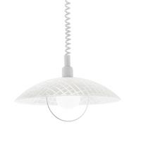 EGLO Zugpendelleuchten Alvez, Weiß, Glas, Kunststoff, 96474