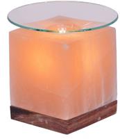 HIMALAYA SALT DREAMS Zoutkristal-tafellamp Kubus