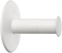 Koziol - Toiletrolhouder met wandbevestiging, Organic, Wit - Koziol Plug'N'Roll