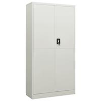 vidaXL Lockerkast 90x40x180 cm staal lichtgrijs