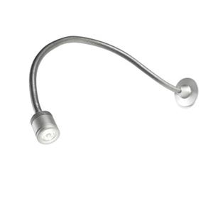 LEDS-C4 Wandleuchten mit Lesearm Wall Ø 4 Cm Metallisch 1-flammig Rund, Metallisch, Aluminium, 05-2835-54-54