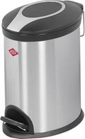 Wesco Edelstahl Kosmetikeimer, 5l, H30 x B18,5 x T28 cm schwarz/silber
