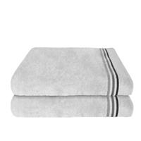 Schiesser Badlakens Skyline Color met weefranden (2 stuks)