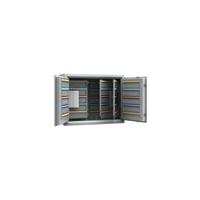 Sleutelkluis, lichtgrijs, hakenlijsten verstelbaar, 600 haken, h x b x d = 636 x 812 x 300 mm