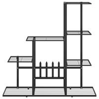 VIDAXL Blumenstender 94,5x25x88 Cm Schwarz Metall