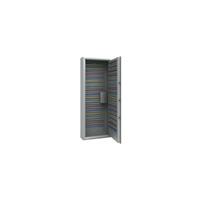 Sleutelkluis, lichtgrijs, hakenlijsten verstelbaar, 480 haken, h x b x d = 1600 x 600 x 200 mm