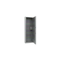 Sleutelkluis, lichtgrijs, hakenlijsten verstelbaar, 540 haken, h x b x d = 1850 x 600 x 200 mm