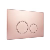 StarBlueDisc Doppio 55 bedieningsplaat voor Geberit Sigma en Delta reservoirs, rose gold