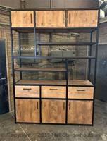 Het Steigerhouthuis Steigerhouten Buffetkast Industrieel Vidar - 150 x 60 x 210 cm