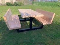 Het Steigerhouthuis Steigerhouten Picknicktafel Industrieel Summer Extra - 260 x 195 x 78 cm