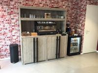 Het Steigerhouthuis Steigerhouten Buffetkast Steel - 90 x 40 x 180 cm