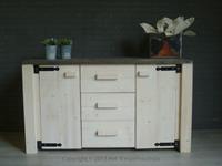 Het Steigerhouthuis Steigerhouten Dressoir Landelijk Extra - 160 x 60 x 80 cm