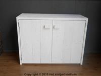 Het Steigerhouthuis Steigerhouten Dressoir Old Look Compact - 140 x 40 x 80 cm