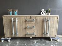Het Steigerhouthuis Steigerhouten Dressoir Steigerbuis Extra - 120 x 40 x 100 cm