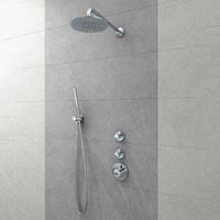 Brauer ColdStart Round Inbouw douche 20cm met plafondarm